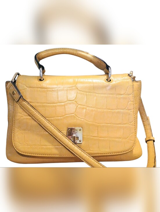 MCM Handbags - MCM Croc Embossed 2-Way Satchel Shoulder Bag